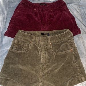2 velvet forever 21 shorts size 24